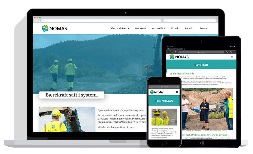 Nomas (Norsk Massehåndtering) webside